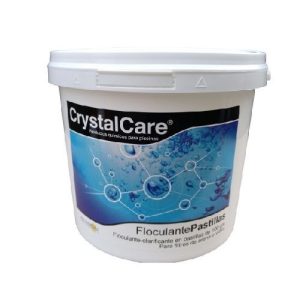 Clarificante de piscina , FLOCULANTE EN PASTILLAS DE 100 gr.